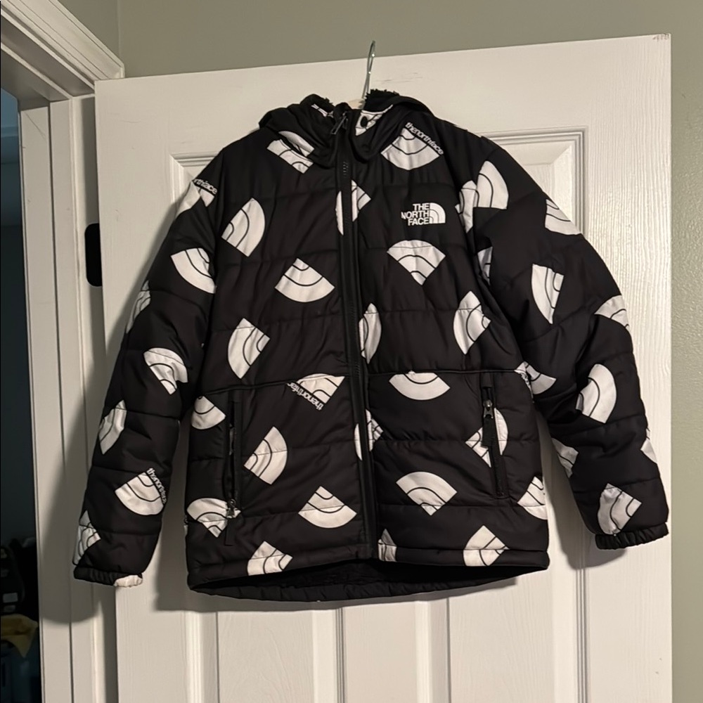 The North Face Kids Black and White Jacket
